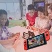 Joycon Controller for Mario Red Compatible with Nintendo Switch/Switch OLED with Dual Vibration/Joystick,Replacement L/R Joycons controllerSupport Wake-up Function/Motion Control/Screenshot (Red)