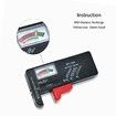 Battery Tester Checker, Universal Small Battery Tester for AAA AA C D 9V 1.5V Fit All Batteries 1 Pack