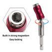 Magnetic Pivot Drill Bit Holder, Adjustable Screwdriver Bit Holder for Drill 2PCS