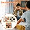 Wooden Board Game, Tic Tac Toe Table Chess Toys Improve Intelligence Chess