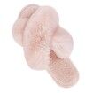 Fluffy House Slippers for Women Fuzzy Slippers Upgraded TPR Sole Cute Slippers for Women Indoor and Outdoor Size M Color Pink