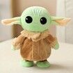 Walking Baby Yoda and Toy Repeats What You Say Electronic Toy for Boys Girls Stuffed Animals Baby Doll for Kids Gifts