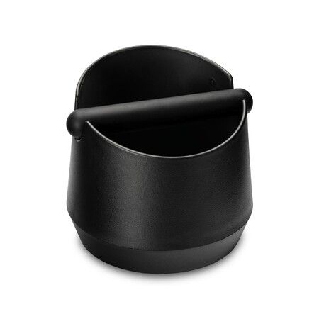 Espresso Knock Box,5.8 Inch Coffee Knock Box Espresso,Shock-absorbent espresso grounds knock box with Removable Knock Bar and Non-Slip Base for easy coffee ground disposal (Round)