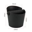 Knock Box 4.8 Inch Shock-Absorbent Durable Barista Style Knock Box With Removable Knock Bar and Non-Slip Base Gift (Round)