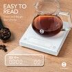 TIMEMORE Coffee Scale with Timer,Digital Coffee Scale with 0.1g High Precision,Pour Over Drip Espresso Scale with Auto Timing Function,2000 Grams,Black Mirror Plus (White)