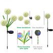 2PC Solar Garden Lights,3-in-1 Colorful Solar ,2 Modes Solar Dandelion Garden Decorative Lights for Pathway, PatioYard Decoration(Dandelion)