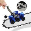 Chainsaw Sharpener Manual Mini Chainsaw Sharpening Jig Set Blue