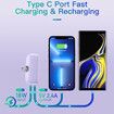 Mini Power Bank iPhone Portable Charger 5000mAh Fast Charging Ultra-Compact for iPhone 14/14Pro/14 Plus/13/13 Pro-Purple