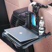 Car Backseat Foldable Tray Laptop Desk Food Tray Car Table with Phone Holder for Working Eating Traveling