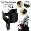 14x Plastic Golf Club Organizer Clip Putter Bag Holder Iron Driver Protector Set