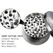 2.5 Inch Spice Grinder with Magnetic Cover,Herb Grinder,Silver