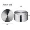 2.5 Inch Spice Grinder with Magnetic Cover,Herb Grinder,Silver