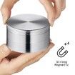 2.5 Inch Spice Grinder with Magnetic Cover,Herb Grinder,Silver