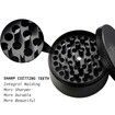 2.5 Inch Spice Grinder with Magnetic Cover,Herb Grinder,Black