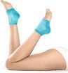 Heel Moisturizing Socks Open Toe Socks Women Dry Hard Cracked Feet 3 Pairs Blue