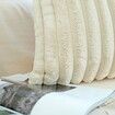 Faux Fur Plush Decorative Throw Pillow Covers Couch Cushion Case Soft Fluffy Pillowcases (Beige,2 Pack,18x18 Inch)