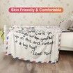 Premium Dear Mom Blanket Presents for Mother's Day Soft Cozy Flannel Throw Blanket Moms Blanket Gift-150*200 CM
