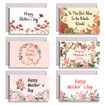 Happy Mothers Day Cards Bulk,12 Set Floral Mother's Day Greeting Card Note Cards with Envelopes