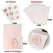 Happy Mothers Day Cards Bulk,12 Set Floral Mother's Day Greeting Card Note Cards with Envelopes