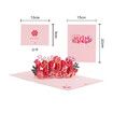 Mother’s Day Pop Up Card 'Best Mom Ever' 3D Flower Greeting  -Mother's Day Birthday-for Mother Wife Grandma