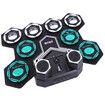 Electronic Drum Set for Kids Adults 9 Pad Digital Drum Kit Portable Roll-Up Drum Pad Built-in Dual Stereo Speakers