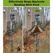 Wide Squirrel Baffle for Bird Feeder Pole,Outside Pole Mount Stopper & Bird House Guard for Outdoor Shepherd's Hook (Brown,19 Inch,1 Pack)