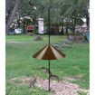 Wide Squirrel Baffle for Bird Feeder Pole,Outside Pole Mount Stopper & Bird House Guard for Outdoor Shepherd's Hook (Brown,19 Inch,1 Pack)