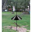 Wide Squirrel Baffle for Bird Feeder Pole,Outside Pole Mount Stopper & Bird House Guard for Outdoor Shepherd's Hook (Black,19 Inch,1 Pack)