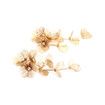 Bohemian-style Long Metal Flower Tassel Earrings Gold-colored Floral Pierce Stud