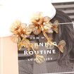 Bohemian-style Long Metal Flower Tassel Earrings Gold-colored Floral Pierce Stud