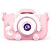 Kids Camera 1080P HD Digital Video Cameras with 32GB SD Card Mini Rechargeable Toddler Toys Camera for 3-12 Years Girls Best Gifts for Kids (Pink)