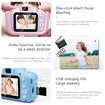 Kids Camera 1080P HD Digital Video Cameras with 32GB SD Card Mini Rechargeable Toddler Toys Camera for 3-12 Years Girls Best Gifts for Kids (Blue)