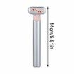 EMS SkinCare Beauty Instrument Rotating Hot Compress Heating Vibration Therapy Wand Silver