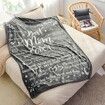 Best Mom Ever Gifts Mother's Day Letter Warm Soft Throw Blanket for Mom Grandma With Exquisite Gift Bag-130*150CM