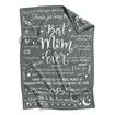 Best Mom Ever Gifts Mother's Day Letter Warm Soft Throw Blanket for Mom Grandma With Exquisite Gift Bag-130*150CM