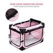 Dog Pet Cat Crate Cage Rabbit Hutch Bird Puppy Bunny Carrier Travel Indoor Soft Outdoor Car Foldable Medium Pink