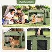 Soft Dog Crate Kennel Pet Cage Cat Travel Carry Bag Extra Large Puppy Carrier Foldable Portable Green 3XL