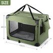 Soft Dog Crate Kennel Pet Cage Cat Travel Carry Bag Extra Large Puppy Carrier Foldable Portable Green 3XL