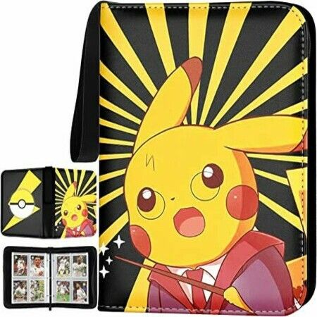 400cards Sport Pokemon Cards PU Leather Album Book Cartoon Anime Game Card EX GX Collectors Folder Holder 8 Pockets 50 pages