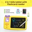 Talking Flash Cards with LCD Writing Tablet 224 Sight Words Montessori Educational Toys for Kids Age 3+(Yellow)