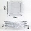 Air Fryer Rack for Ninja Foodi, 3 LayerS Dehydrator Racks Stainless Steel Grilling Rack