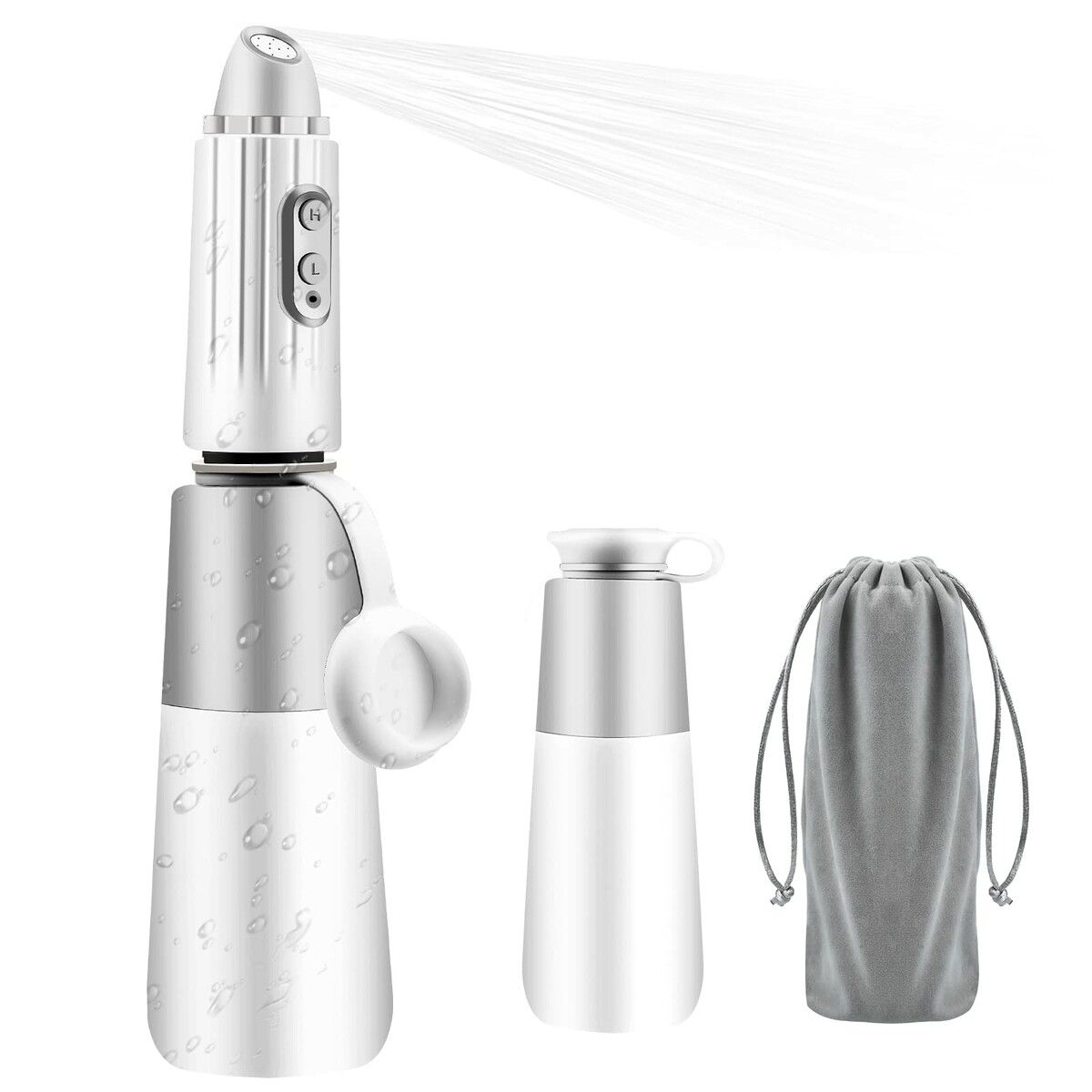 Portable Bidet,Electric Rechargeable Mini Handheld Travel Bidet Sprayer with Travel Bag (Grey)