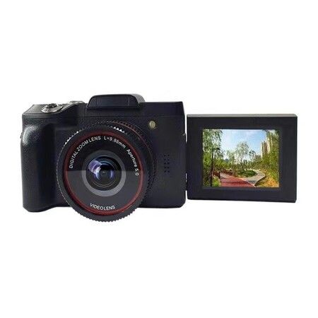 16X Zoom 1080P HD Rotation Screen Mini Mirroless Digital Camera Camcorder DV with Built-In Microphone