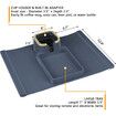 Cup Holder for Couch,Sofa Armrest Tray?Portable Couch Drink Holder  Blue