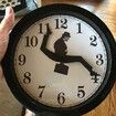 Ministry Of Silly Walk Wall Clock Comedian Home Decor Novelty Wall Watch Funny Walking Silent Mute Clock