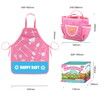 19Pcs Kids Gardening Tools Apron, Watering Can, Gardening Gloves, Shovel, Rake,Painting Accessories Beach Sand Toy Easter Gifts for Girls