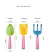 19Pcs Kids Gardening Tools Apron, Watering Can, Gardening Gloves, Shovel, Rake,Painting Accessories Beach Sand Toy Easter Gifts for Girls