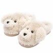 Cute Teddy Animal Slippers House Slippers Warm Memory Foam Cotton Cozy Soft Fleece Plush Home Slippers Indoor Outdoor Color White Size XL