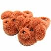 Cute Teddy Animal Slippers House Slippers Warm Memory Foam Cotton Cozy Soft Fleece Plush Home Slippers Indoor Outdoor Color Orange Size XL