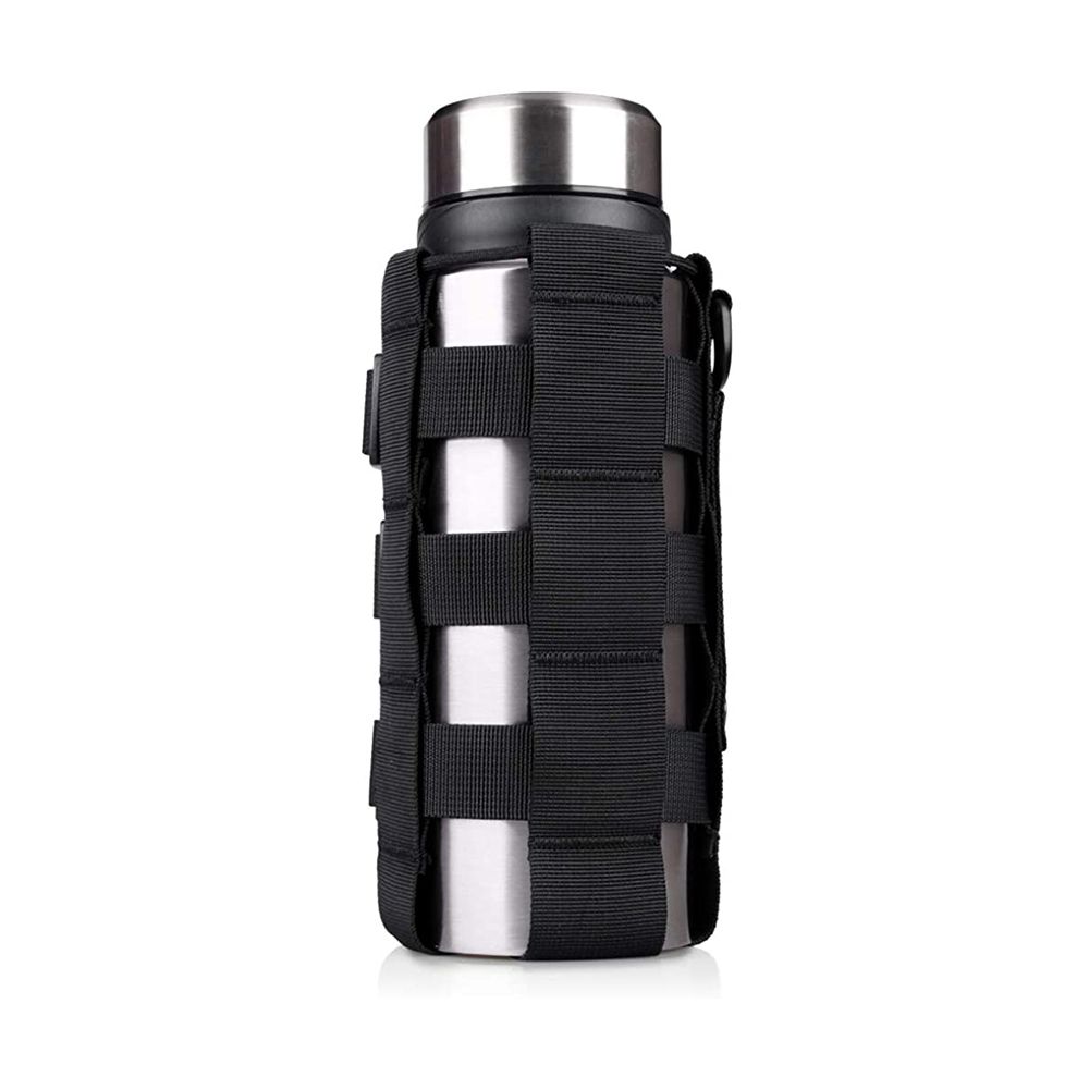 Tactical Water Bottle Pouch of Weave Design, MOLLE Bottle Holder Kettle Pouches Hydration Carrier Bag